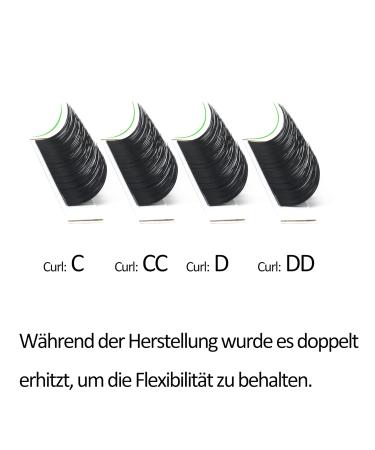 Shop Premium Flat Lashes 0.15/0.20 - C CC D DD Curl | Matt Black Eyelash Extensions (8-15 Mix 11mm) - International Shipping Available - Buy Online on GoSupps.com