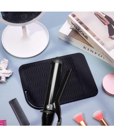 Opopark Silicone Heat Resistant Mat for Hair Straightener Curling Irons Flat Iron Curling Iron Multifunctional Non-Slip Travel Mat Pad for Hot Hair Styling Tools - Buy Online on GoSupps.com
