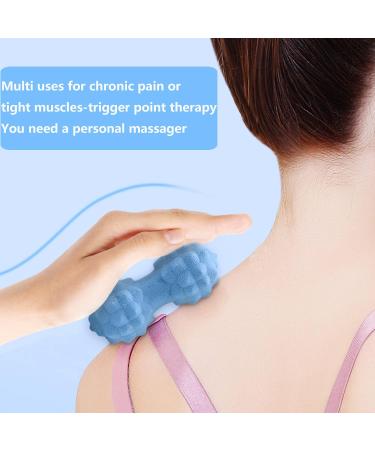 Shop Hju Twinball Neck Peanut Self-Massage Balls - Relieve Muscle Pain with Duo Fascia Ball - Blue | International Shipping - Buy Online on GoSupps.com