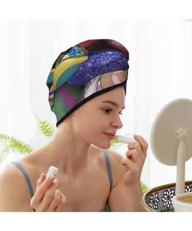 Easter Eggs1 Microfiber Hair Towel - Soft Super Absorbent Wrap for Women | Quick Dry Coral Velvet Cap for Long Curly & Thick Hair - Buy Online on GoSupps.com