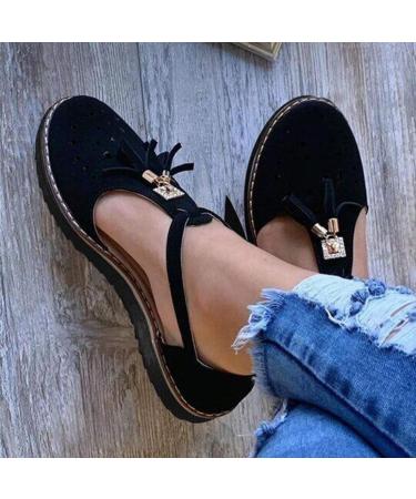 Creev Women s Summer Thick Floor Sandals - Tassel B hmische Roman Sandals Riemensandal Light Slippers Beach Shoes - Brown & Roze 35 EU - International Shipping Available - Buy Online on GoSupps.com