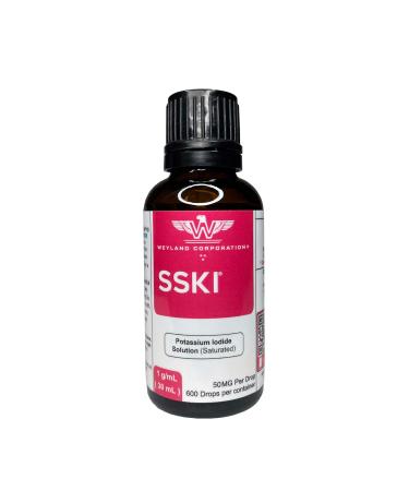 SSKI 1g/mL (30mL) 50mg per Drop / 600 Drops | Maximum Strength Solution