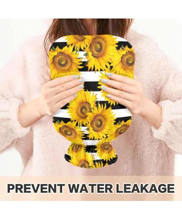 Shop Naanle Stripes Sunflower Hot Water Bottle - 1L Warm & Cold Therapy for Pain Relief | Ideal Bed Hand & Feet Warmer - International Shipping Available - Buy Online on GoSupps.com