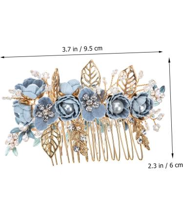 Angoily Bridal Comb Decorative Hair Clips Bride Bridesmaids Crystal Headpiece Bridesmaid Hair Accessories Women Hair Side Combs Floral Hair Clip Pearl South Korea Women's Fabric - Buy Online on GoSupps.com