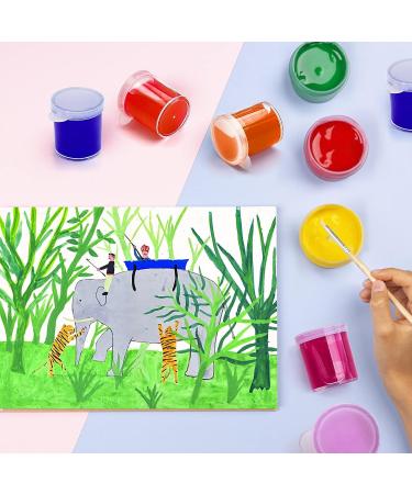 Set of 100 Mini Plastic Paint Cups with Lids - 0.85 Oz Clear Paint Storage Jars for Kids Art Crafts - Buy Online on GoSupps.com
