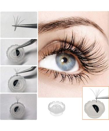 50Pcs Disposable Eyelash Glue Holder False Eyelashes Adhesive Stand Quick Blossom Cup Eye Lash Extension Tools - Buy Online on GoSupps.com