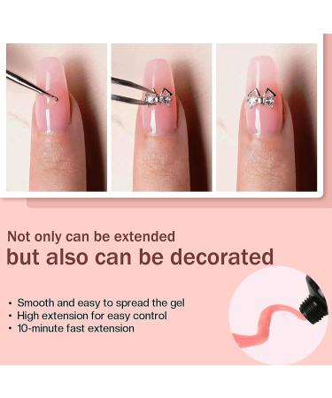 15ml White Poly Gel Nail Builder for Beginners - Nail Extension Enhancement - Buy Online on GoSupps.com