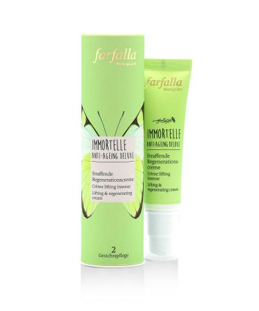 Farfalla Immortelle Anti -Aging Deluxe - Punish regeneration cream - 30ml - with immortelle & hyaluronic acid for wrinkle reduction - 100% certified natural cosmetics