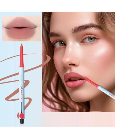 JINGLING Lip Contour Stick Long Lasting with Brush High Pigmented Lipstick for Women Girls Students Photoshoot Wedding Party Office Christmas Travel Birthday Other Olong - Buy Online on GoSupps.com