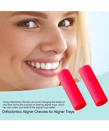LKJGHG Orthodontic Retainers Upper and Lower | Clear Dental Retainer For Preventing Teeth Shifting | Dental Aligner Seater | Help to Seat your Aligner Trays Strawberry Flavor - Buy Online on GoSupps.com
