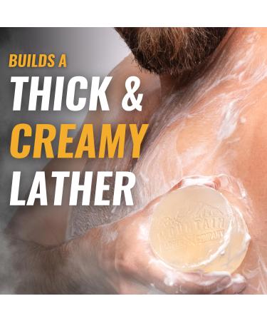 Men's All-in-One Shampoo & Body Soap Bars | Extra Thick Glycerin Hair & Body Soap | 2 Bars | Spiced Sawdust Scent | With Coconut Oil & Oat Protein | Made in USA | 14.5 oz - Buy Online on GoSupps.com