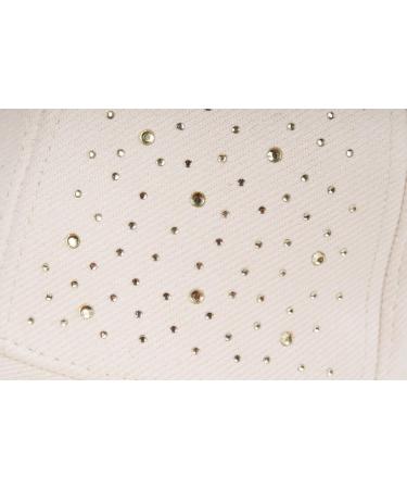 Shop Stylenbreaker Women s Baseball Cap with Rhinestone - Adjustable 6 Panel Monochrome Basecap in Beige | International Shipping - Buy Online on GoSupps.com