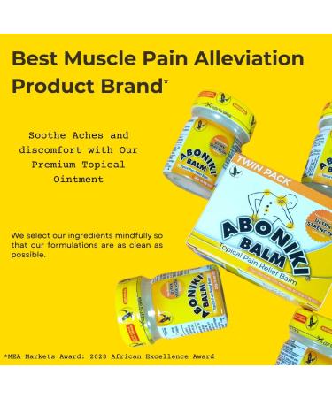 Buy Aboniki Balm Ultra Strength - Fast-Acting Pain Relief Deep Heat & Cooling 1 Glass Jar - Soothes Aches & Pain International Shipping Available - Buy Online on GoSupps.com