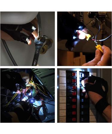 Shop Cestmall Outdoor Fishing Gloves with LED Flashlights - Fingerless Night Lighting Gloves for Camping & Hiking - Perfect for Emergency Survival - Buy Online on GoSupps.com