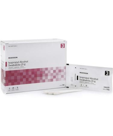 McKesson Isopropyl Alcohol Swabsticks 75 Count - Sterile Individual Packets - 25 Packs - Buy Online on GoSupps.com