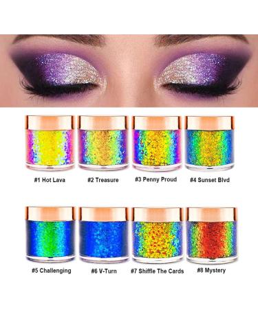 GL-Turelifes Chameleon Body Glitter Gel Set - Sparkling Chunky Glitter for Eyes, Face, Lips & Body - Festival Cosmetic Glitter - Long Lasting - 2 Pack - Buy Online on GoSupps.com