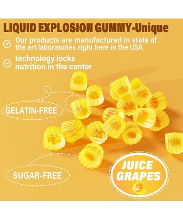 Sugar Free Ginger & Garlic Nausea Relief Gummies - Digestive Support with Turmeric, Quercetin, Vitamin D3 & C for Occasional Bloating & Gas - Buy Online on GoSupps.com
