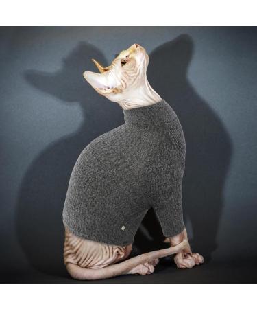 Pumyporeity Sphynx Hairless Cat Cotton Clothes | Breathable Sweater T-Shirts & Vests | Soft Skin-Friendly Pet Apparel (Black S) - Buy Online on GoSupps.com