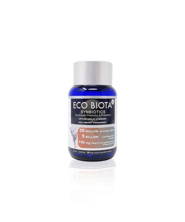 Eco Biota Vision Smart Center Probiotics Supplement 35 Billion CFU Unique Blackcurrant Anthocyanin Prebiotics for Digestive Health Stomach Acid Resistant Technology 60 Capsules (1)