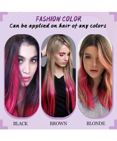 Runature Bondings Extensions | Real Hair U Tip Extensions 55cm | Hot Pink Keratin Hair Extensions 25g 25 Strands - Buy Online on GoSupps.com