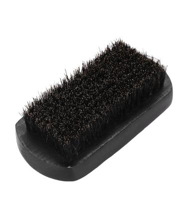 Men mustache oval black brush beard care shaving cleaning care kit remove dirt massages face hair mustache styling brush brush for home salon