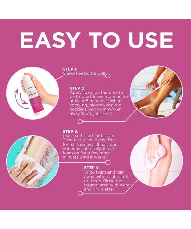 Painless Hair Removal Spray for Smooth Body - Men and Women - Quick Solution - Buy Online on GoSupps.com