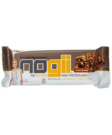 NoGii High Protein Nutritional Bar, Cocoa Brownie, 12 Count