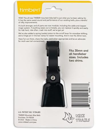 TIMBER Mountain Bike Bell - New Yew Model | Dual Mode Trail Bell with Passive Ring & Silent Lockout - Buy Online on GoSupps.com