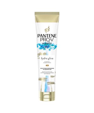 Pantene Pro-V Miracles Hydra Glow Moisturizing Renewing (160 ml) with biotin baobab essence & vitamin B5 hair care shine for dry damaged hair