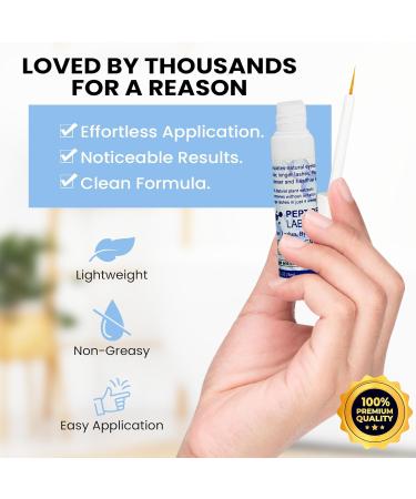 Eyelash Growth Serum Myristoyl Pentapeptide-4 Diaminopyrimidine Oxide Boosts Lash Length Density & Strength Supports Fuller Thicker Eyelashes Naturally 5ml - Buy Online on GoSupps.com