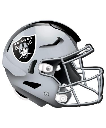 Fan Creations NFL Las Vegas Raiders Unisex Oakland Raiders Authentic Helmet Wall Hanging, Team Color, 12 inch