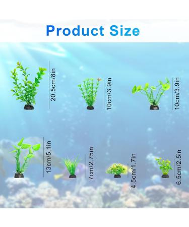 Rikudim Realistic Plastic Aquarium Plants - Small Artificial Decorations for Vibrant Aquariums - Buy Online on GoSupps.com