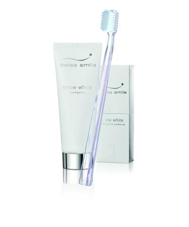 Swiss Smile Snow White Toothpaste + Toothbrush 75 ml