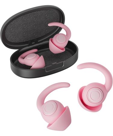 Ear Plugs for Sleeping - Soft Silicone Noise Reduction Earplugs | 2 Pairs Reusable Hearing Protection for Travel & Sound Sensitivity - Pink - Buy Online on GoSupps.com
