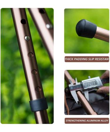 Foldable Walking Stick Stool with Three Legs seat with Height Adjustable Aluminum Alloy Cane Crutch for Elderly Parent Gift Beautiful Scenery Bathing in Sunlight - Buy Online on GoSupps.com