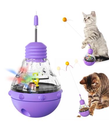 Fostbeen Interactive cat toys for domestic cats kittens magic wand toys weight loss kittens Funny balls slow food dispenser feed dispenser treat edition gift for cat.