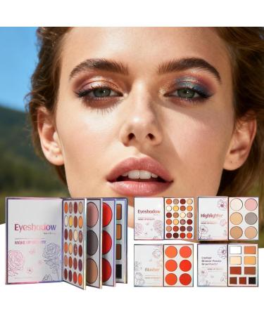 Palette Maquillage Livre | 45 Couleurs Multifonctionnel | Palette Blush Et Highlighter Pour Les Femmes Les D butantes Les Rencontres Le Quotidien Les F tes Les Mariages No l Et Les - Buy Online on GoSupps.com