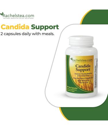 Rachel's Tea and Candida Support: 30 Day Supply Turmeric Wild Yam Ginger Peppermint Fennel Slippery Elm + Candida Support Capsules - Buy Online on GoSupps.com