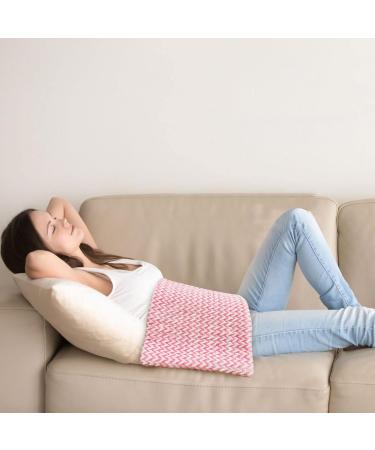 GOQOTOMO Fast-Heating Electric Heating Pad - Pain & Cramps Relief, 12 Heat Levels, 8 Timers, Machine Washable - PW01 Pink - Buy Online on GoSupps.com