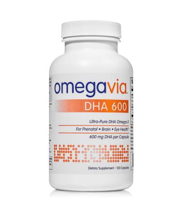 OmegaVia DHA 600 120 Capsules