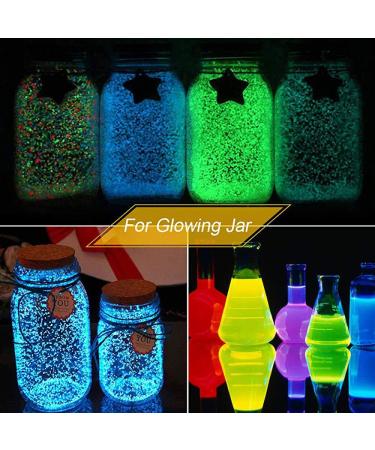 Glow in The Dark Pigment Powder 12 Colors - Non-Toxic Luminous Dye for Resin, Acrylic Paint, Slime, Nails, Halloween Party - Long Lasting & Skin Safe - 0.35oz Each - Buy Online on GoSupps.com