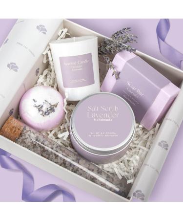 Lavender Spa Gift Box for Women - Perfect Birthday Gift with Candle & Spa Set - Relaxing Dutch Flower Fields Inspired Gifts for Mom Wife Sister Friend Coworker - Buy Online on GoSupps.com