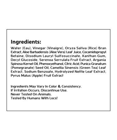 Made For Locs Vegan Apple Cider Vinegar Shampoo - 8 oz | Sulfate-Free Natural Cleanser for Healthy Locs - Buy Online on GoSupps.com