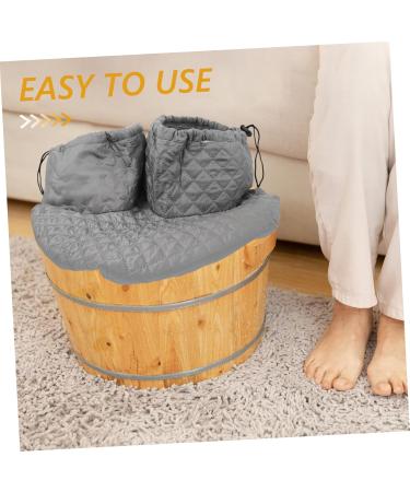 FOYTOKI Thermal Insulation Foot Bath Cover Foot Soaking Dual Basin Cover Foot Bath Bucket Cover Foot Bucket Protectors Sauna Foot Bath Accessory Foot Tub Cover Foot Soak Bucket Cover - Buy Online on GoSupps.com