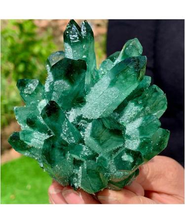 Natural Crystal Rough Crystal Cluster Natural Green Phantom Crystal Cluster Ornament (Size : 500-600g) - Buy Online on GoSupps.com