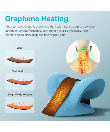 Graphene Heated Neck Stretcher for Pain Relief - Lanieney Neck Cloud Cervical Traction Device for Headache & TMJ Pain Relief - Buy Online on GoSupps.com