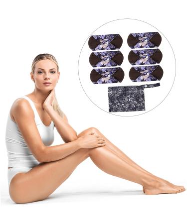 Hemoton 7pcs Organic Nursing Pads and Briefs Set - Washable Bamboo Menstrual Towel and Cotton Sanitary Pads - Buy Online on GoSupps.com