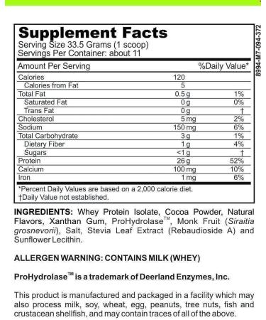 Low FODMAP Elemental Diet Protein Powder for IBS & SIBO | Keto Paleo Gluten-Free | All-Natural Chocolate Flavor with ProHydrolase Enzymes - Buy Online on GoSupps.com