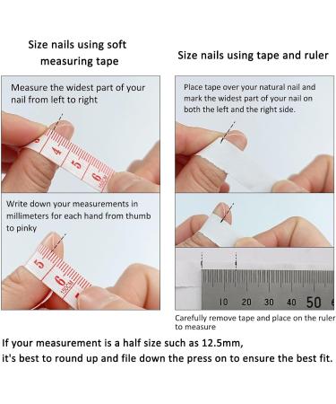 Handmade Autumn and Winter Halo Dye Nail Makeup Wearable Detachable Nail Makeup False Nails(L) - Buy Online on GoSupps.com