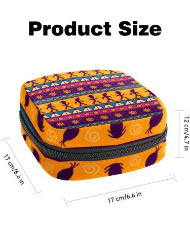 Menstrual Bag with Zipper | Stylish Ladies Napkin Pouch & Tampons Collection Bag for Women & Girls - Indian Style - Buy Online on GoSupps.com
